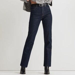 Madewell Women's Straight Leg Jeans - Dark Blue